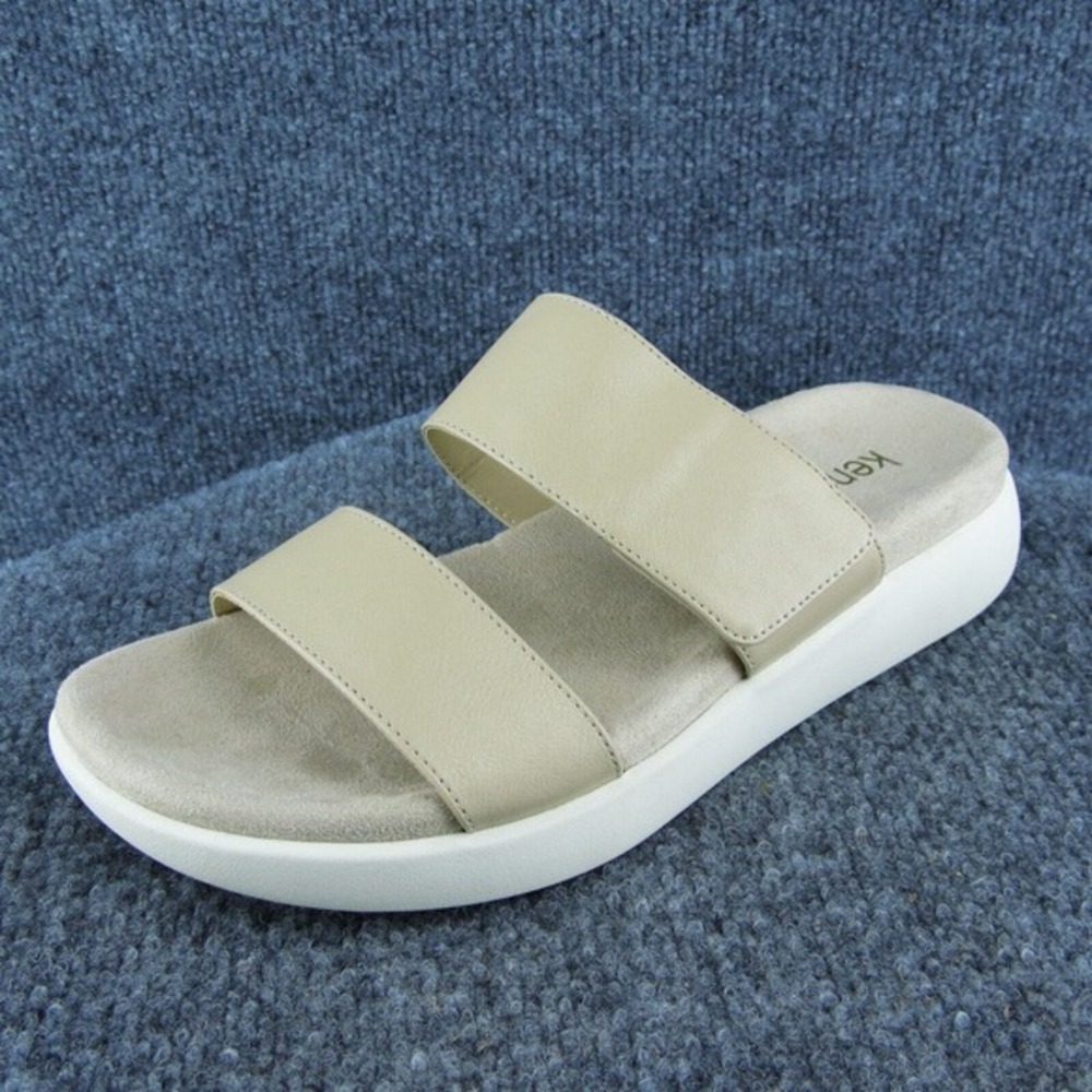 Kensie‎ Jipsy Women Slide Sandal Shoes Beige Synthetic Size 8 Medium